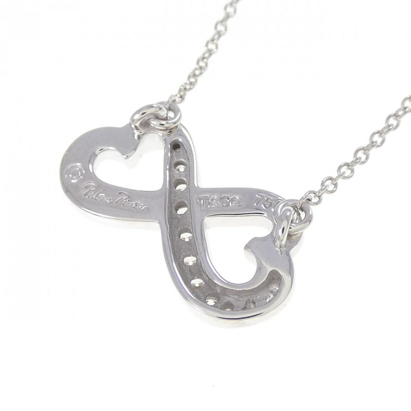 Tiffany & Co Double Rubbing Heart Necklace
