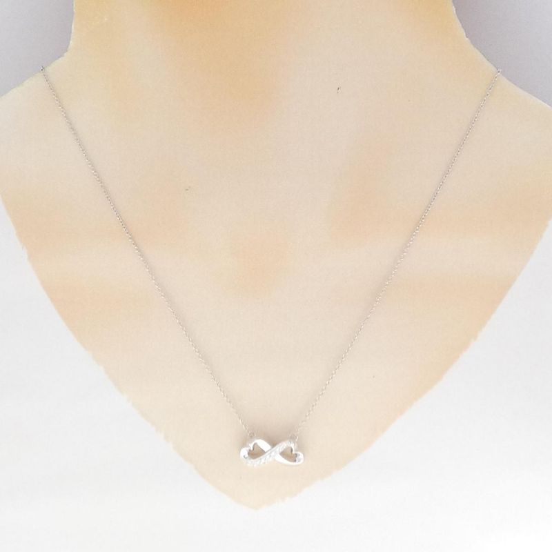 Tiffany & Co Double Rubbing Heart Necklace