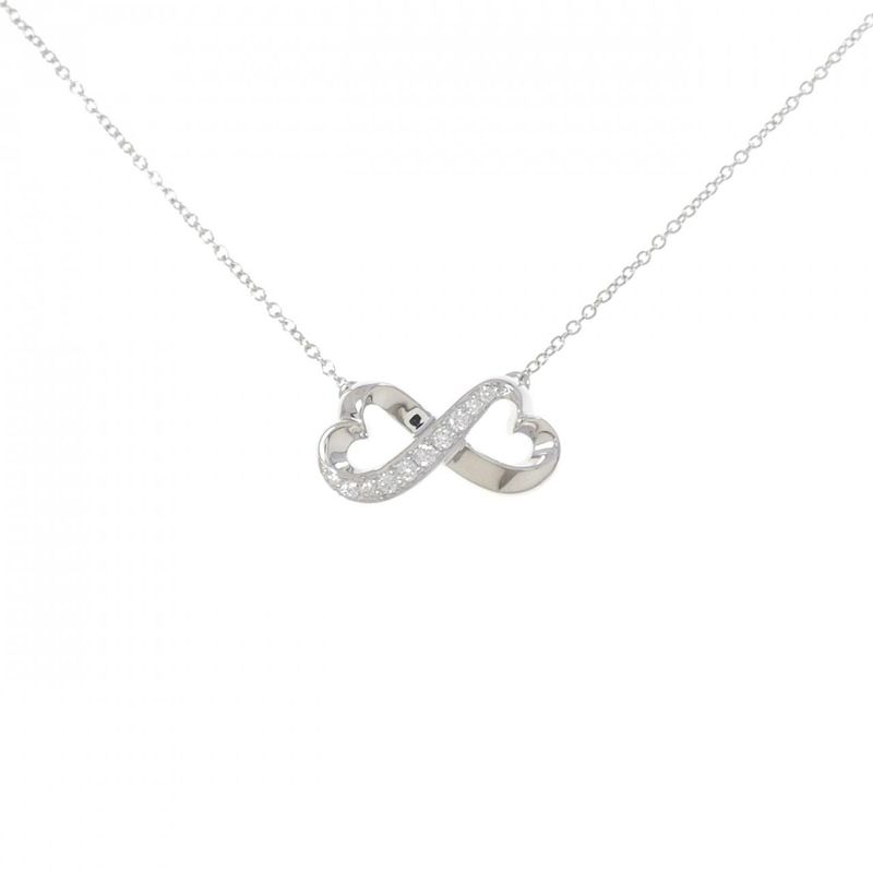 Tiffany & Co Double Rubbing Heart Necklace