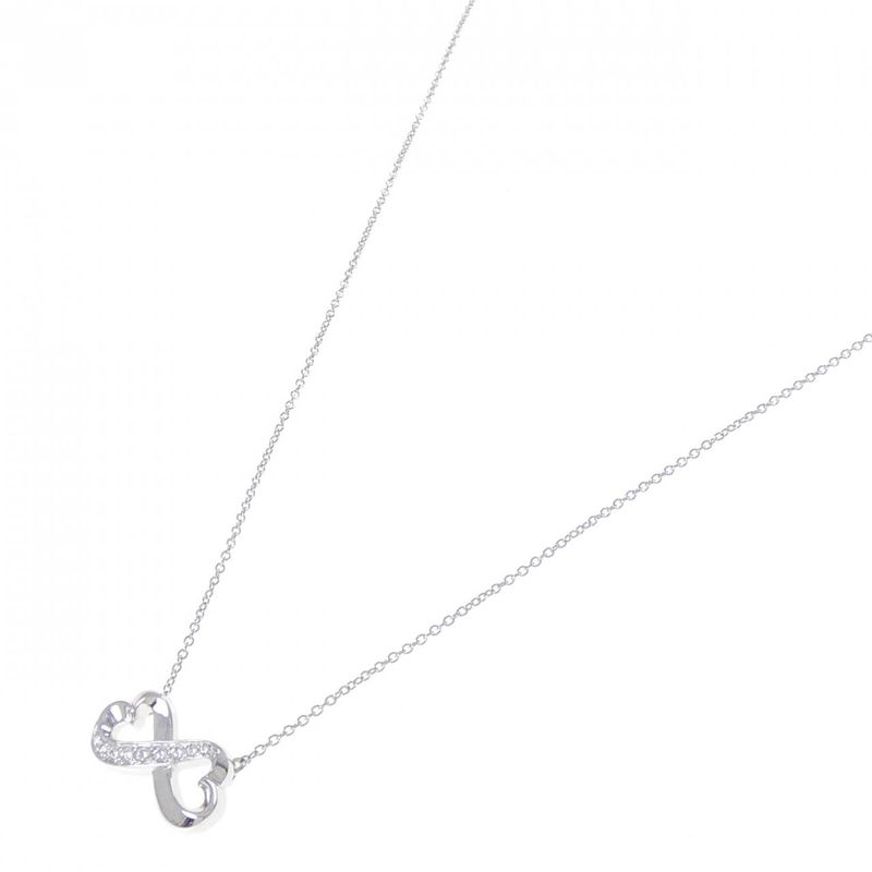 Tiffany & Co Double Rubbing Heart Necklace