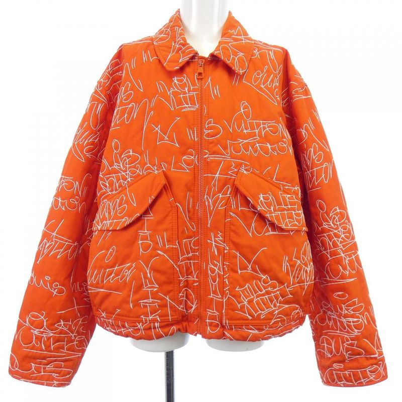 Louis Vuitton Embroidered Denim Bomber Hnb25wnd9 Jacket