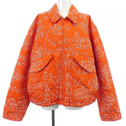 Louis Vuitton Embroidered Denim Bomber Hnb25wnd9 Jacket