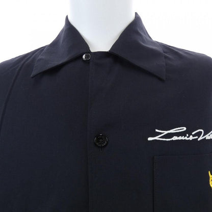 Louis Vuitton Open Collar Short Sleeve Cotton Shirt Hqs95wike S/S Shirt
