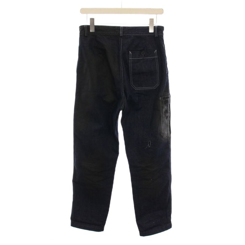 Bottega Veneta Denim Pants Jeans Patchwork 38 Navy Blue Navy YM