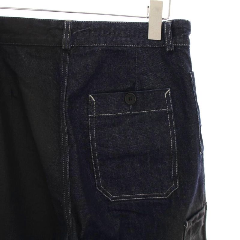 Bottega Veneta Denim Pants Jeans Patchwork 38 Navy Blue Navy YM