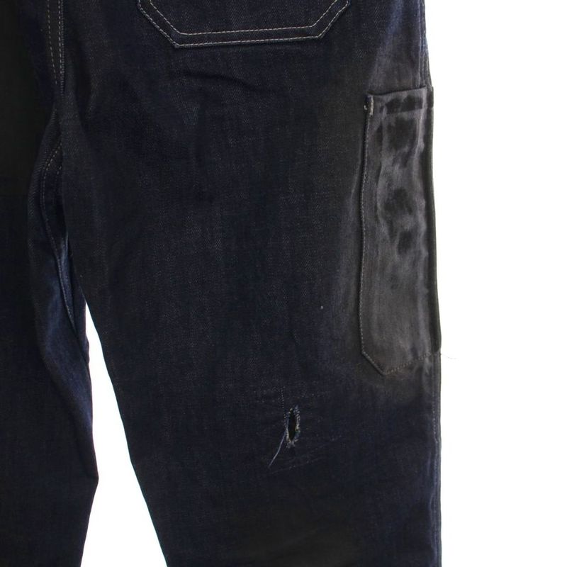 Bottega Veneta Denim Pants Jeans Patchwork 38 Navy Blue Navy YM