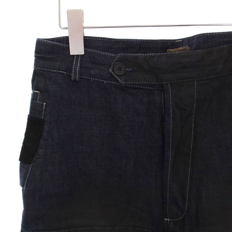 Bottega Veneta Denim Pants Jeans Patchwork 38 Navy Blue Navy YM