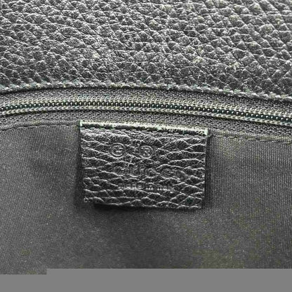 Gucci GG Pattern Shoulder Bag Tote Handbag Total Canvas Leather Black AN11 - OH