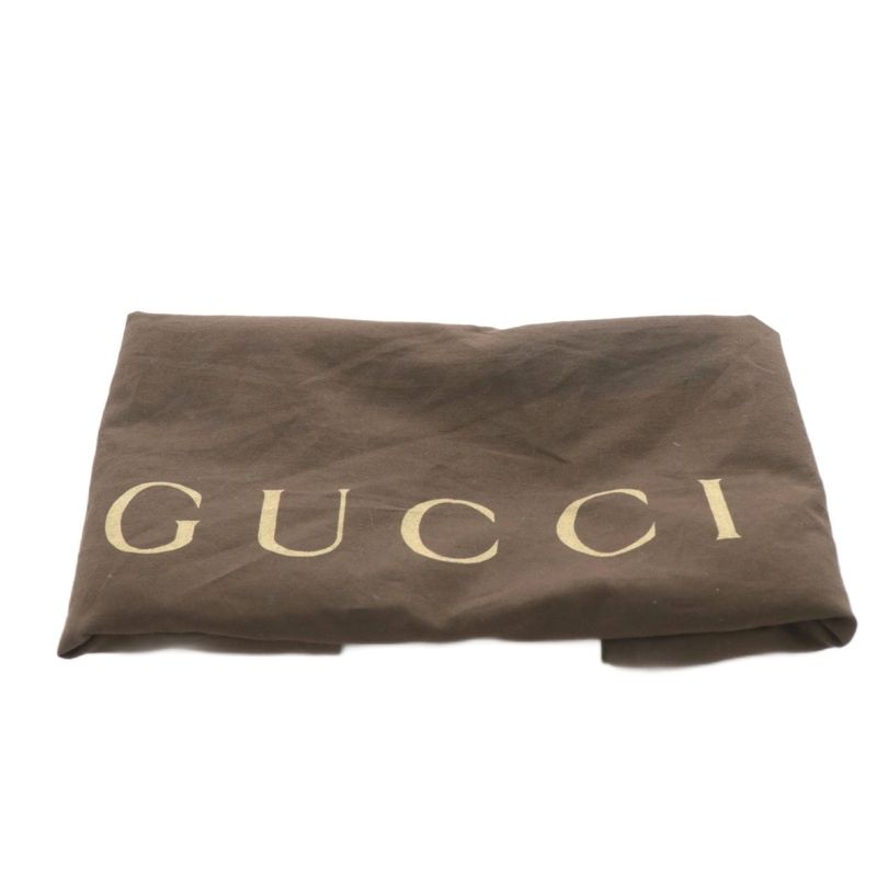 Gucci GG Pattern Shoulder Bag Tote Handbag Total Canvas Leather Black AN11 - OH