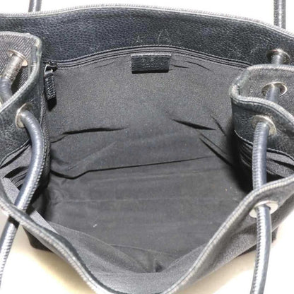 Gucci GG Pattern Shoulder Bag Tote Handbag Total Canvas Leather Black AN11 - OH