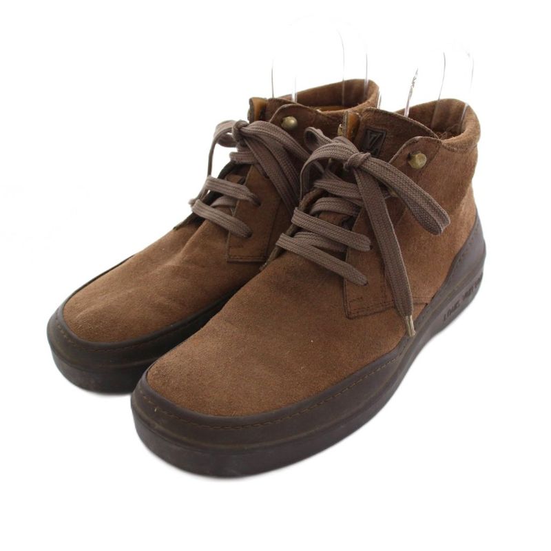 Louis Vuitton Chukka Boots Short Suede 7.5 Brown YM
