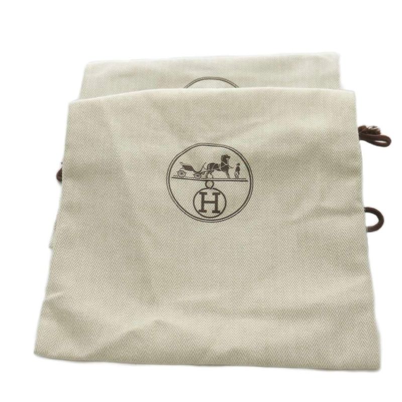 Hermes Tipoli Sandals Wedge Sole Strap Espadrilles Leather 35 Beige Brown Light