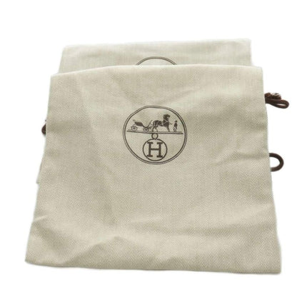 Hermes Tipoli Sandals Wedge Sole Strap Espadrilles Leather 35 Beige Brown Light