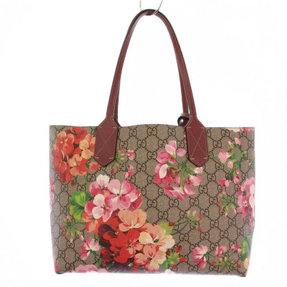 Gucci GG Blooms Tote Handbag Reversible Red Beige 372613 KH - OH