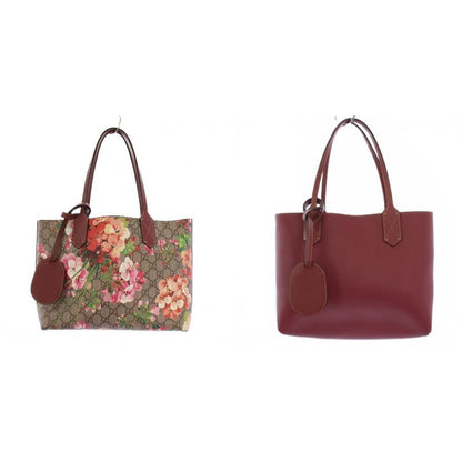Gucci GG Blooms Tote Handbag Reversible Red Beige 372613 KH - OH