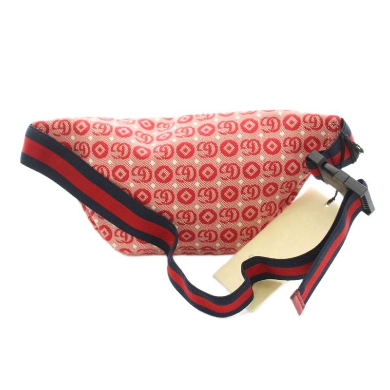 Gucci Childrens Waist Bag Body Bag Interlocking G Canvas Red 502095 YT - OH