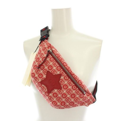 Gucci Childrens Waist Bag Body Bag Interlocking G Canvas Red 502095 YT - OH