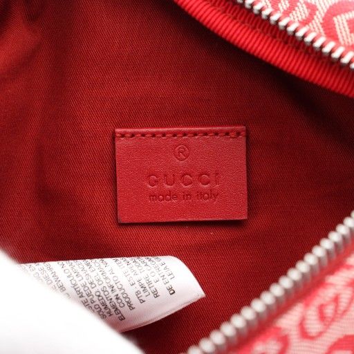 Gucci Childrens Waist Bag Body Bag Interlocking G Canvas Red 502095 YT - OH