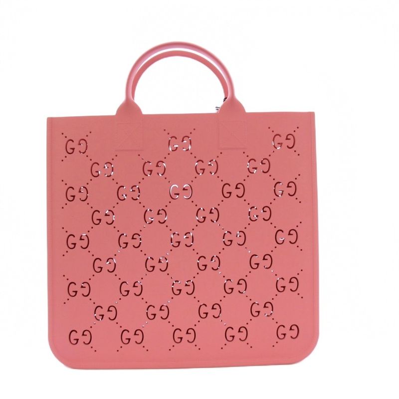 Gucci Childrens GG Rubber Tote Handbag Pink 679365 KH - OH