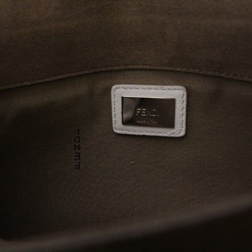 Fendi 3 Baguettes Shoulder Bag Leather White 8br720 KH - OH