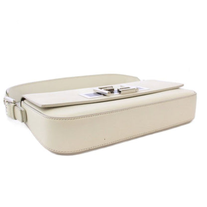 Fendi 3 Baguettes Shoulder Bag Leather White 8br720 KH - OH