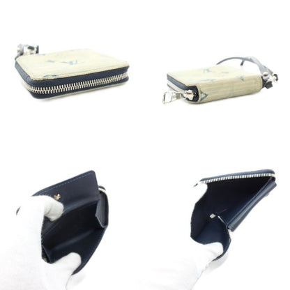 Louis Vuitton Zippy Compact Wallet Fold Change Purse Round Zip Canvas Monogram