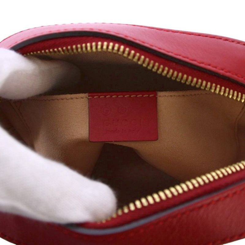 Gucci GG Blooms Supreme Chain Shoulder Bag Beige Red 546313 KH - OH