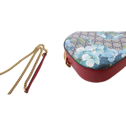 Gucci GG Blooms Supreme Chain Shoulder Bag Beige Red 546313 KH - OH