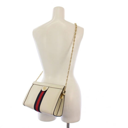 Gucci Ophidia Shoulder Bag Clutch Bag Chain White 719883 KH - OH