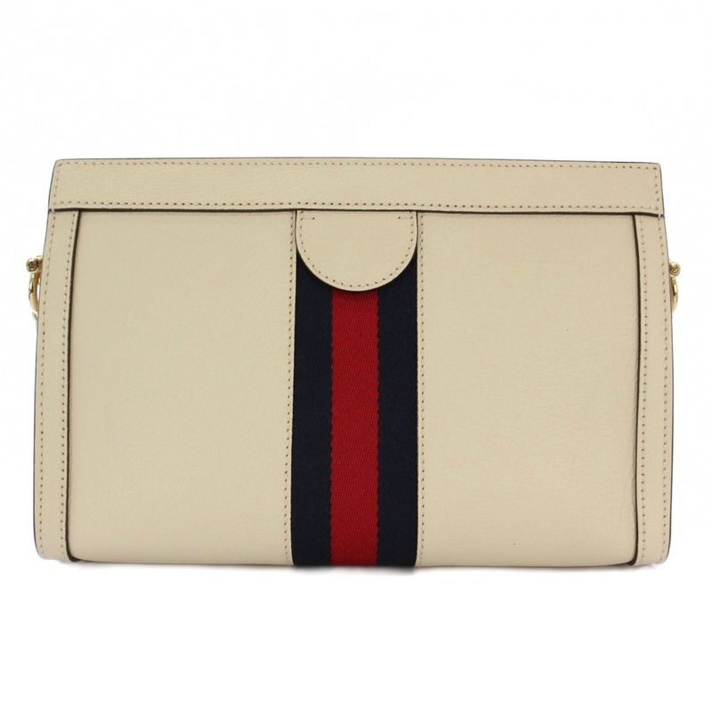 Gucci Ophidia Shoulder Bag Clutch Bag Chain White 719883 KH - OH