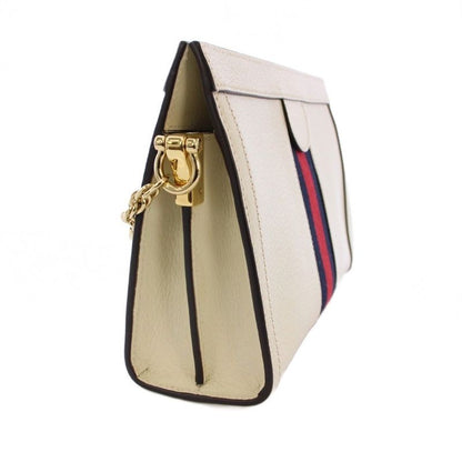 Gucci Ophidia Shoulder Bag Clutch Bag Chain White 719883 KH - OH