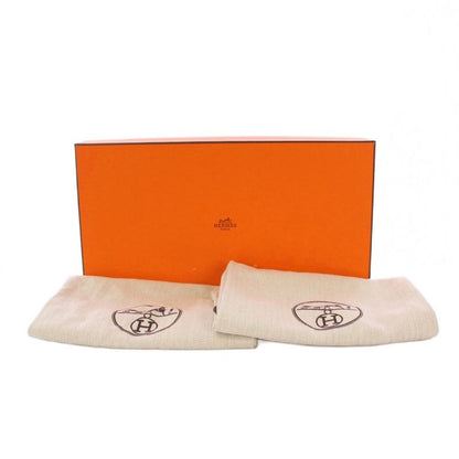 Hermes Dublin Loafers Cles Peep Sole Leather 41 Brown KH