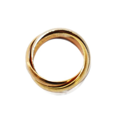 Cartier Trinity Ring 18K Size 8 Yellow Gold Pink Gold KH - OH