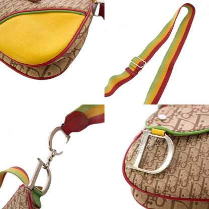 Christian DIOR Saddle Bag Trotter Shoulder Bag Beige 08ru0034 KH - OH