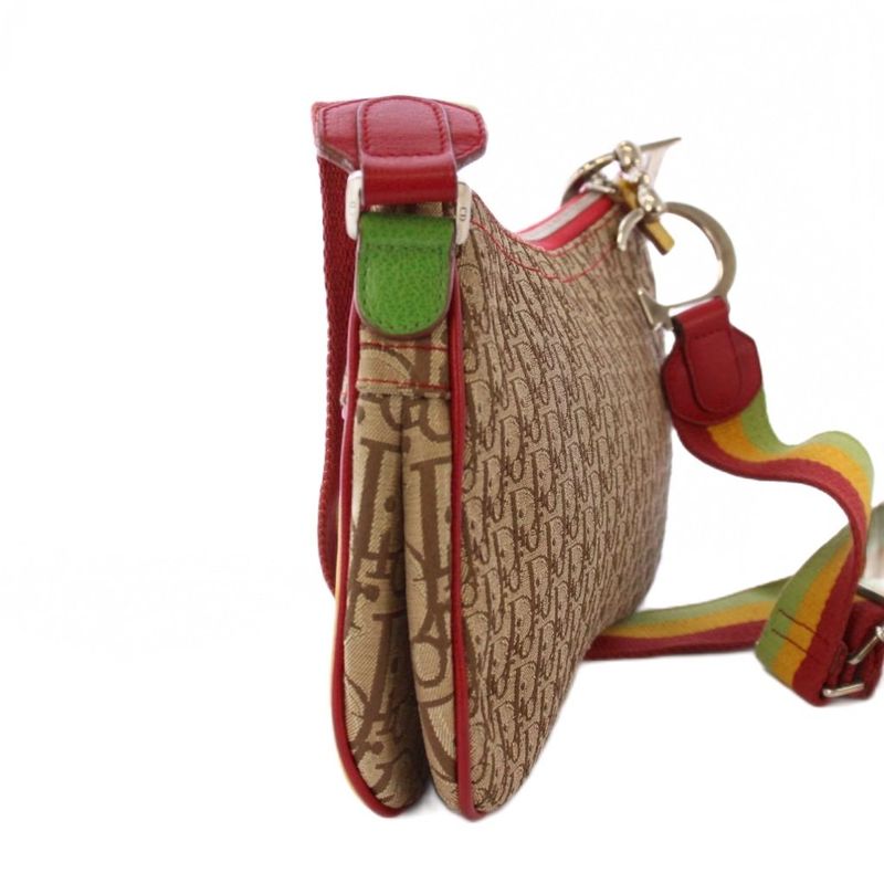 Christian DIOR Saddle Bag Trotter Shoulder Bag Beige 08ru0034 KH - OH