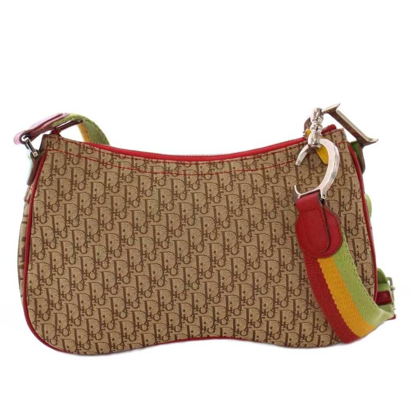 Christian DIOR Saddle Bag Trotter Shoulder Bag Beige 08ru0034 KH - OH