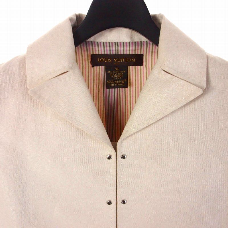 Louis Vuitton Jacket Bleather Jacket 38 White