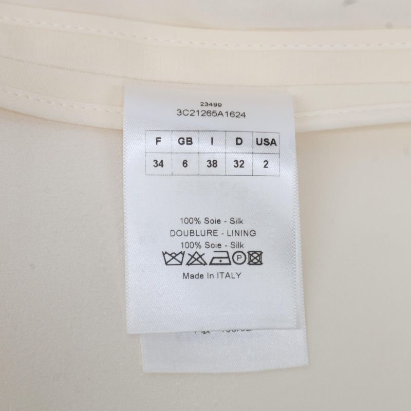 Christian DIOR   3c21265a1624 100% Silk Peaked