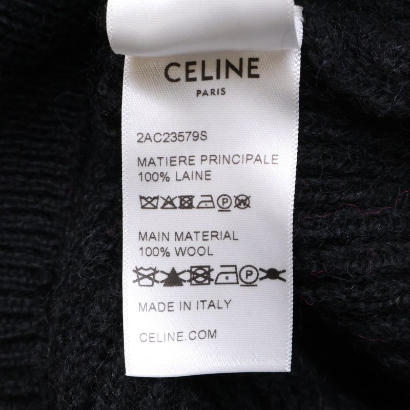 Celine  /22 2ac23579s Ski Jacquard Hoodie-knit Sweater/ XS