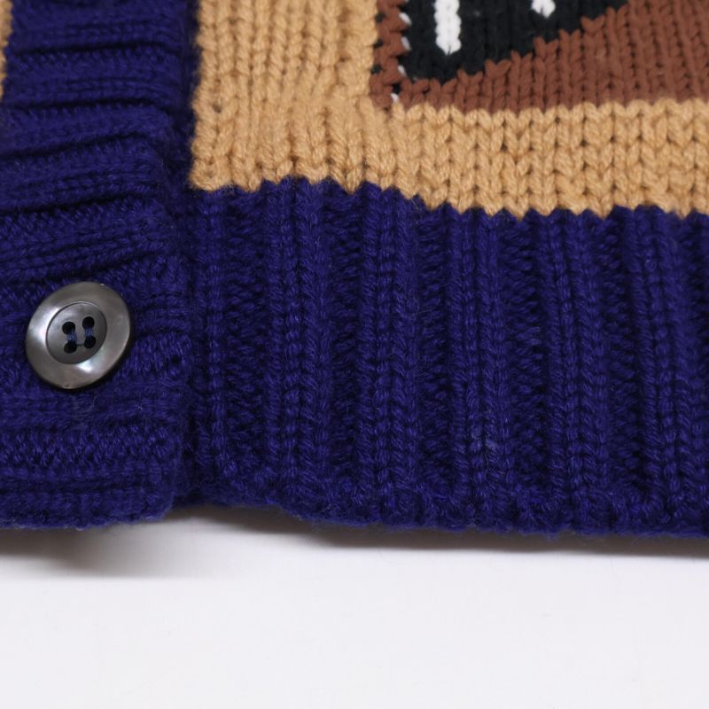 PradaP25g51 S191 Cashmere Logo Design Knit 40