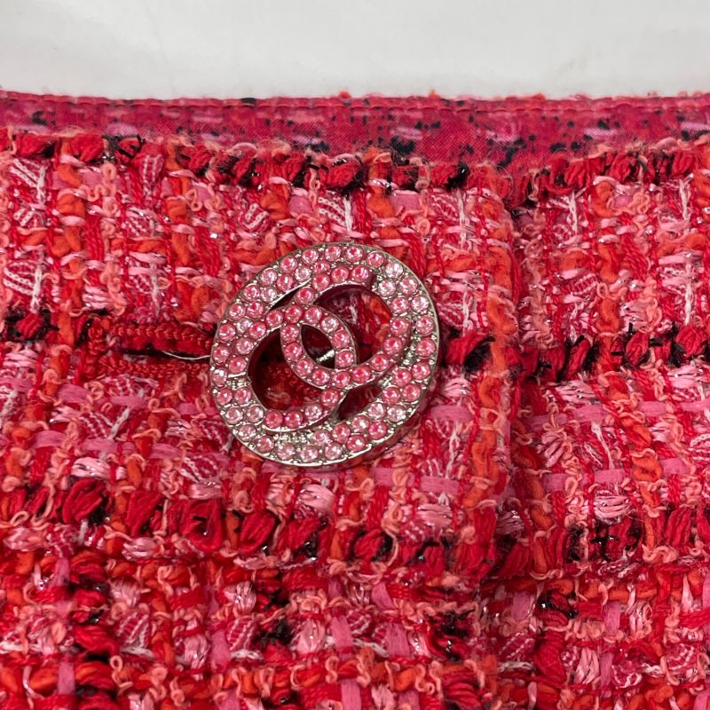 Chanel Red P63260v48641 Tweed Shorts 34