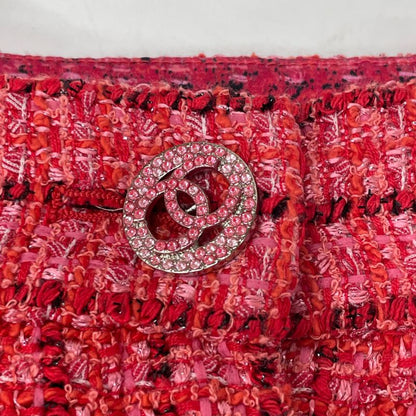 Chanel Red P63260v48641 Tweed Shorts 34