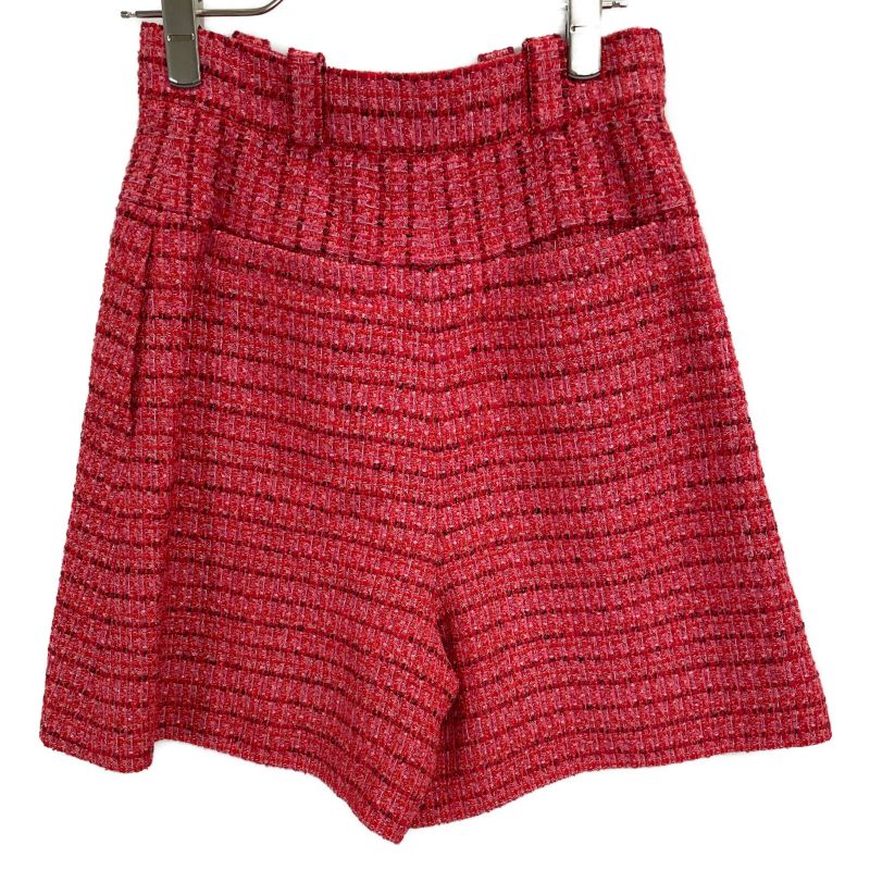 Chanel Red P63260v48641 Tweed Shorts 34