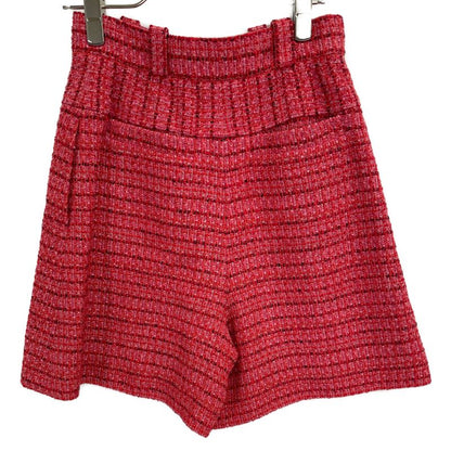 Chanel Red P63260v48641 Tweed Shorts 34