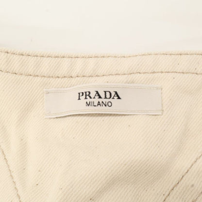 Prada  Authentic Gez003 Triangle Plate Denim Overalls 33