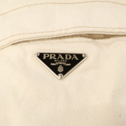 Prada  Authentic Gez003 Triangle Plate Denim Overalls 33