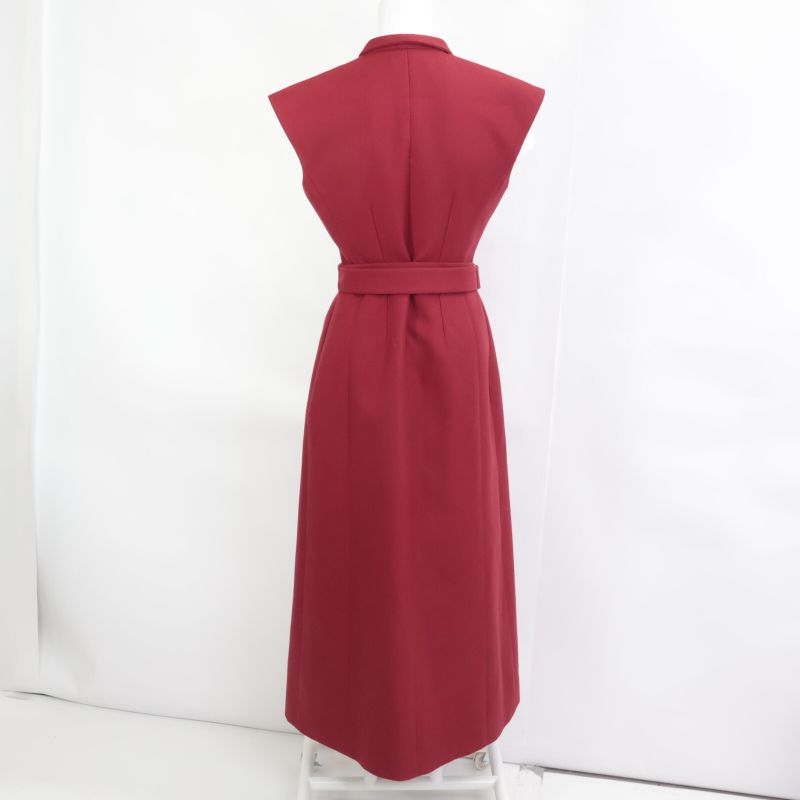 Christian DIOR Beautiful  Authentic 541r08a175 Wool Silk Midi Bleather