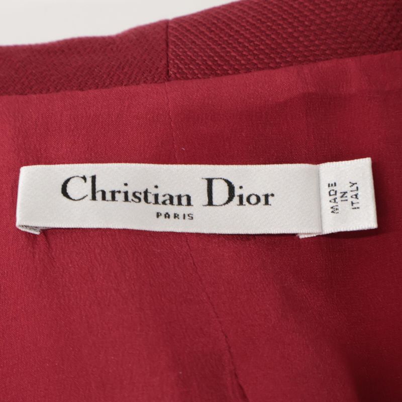 Christian DIOR Beautiful  Authentic 541r08a175 Wool Silk Midi Bleather