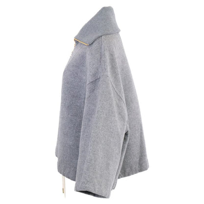 Celine 100% Cashmere Triomphe Hardware Half-zip Pullover 34