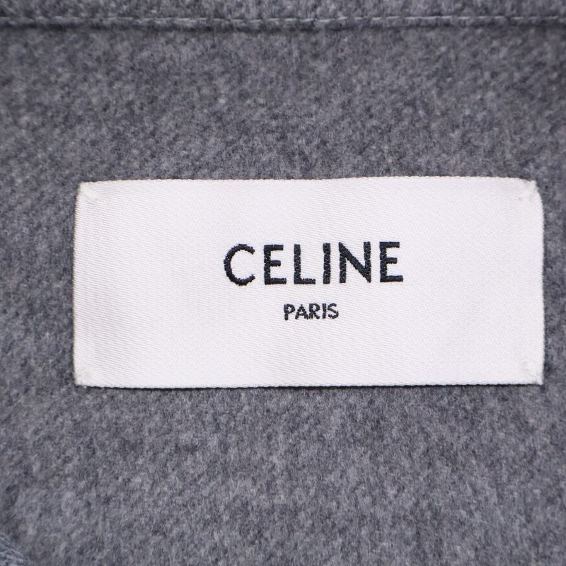 Celine 100% Cashmere Triomphe Hardware Half-zip Pullover 34
